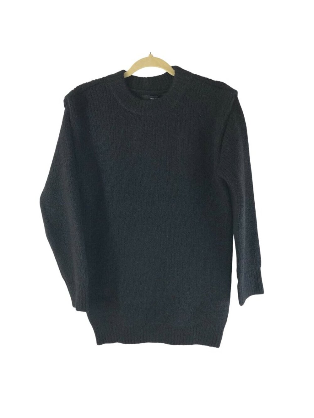 Vero Moda Daisy Sweater Wide Shoulder Tunic Pullover Recycled Polyester Black S